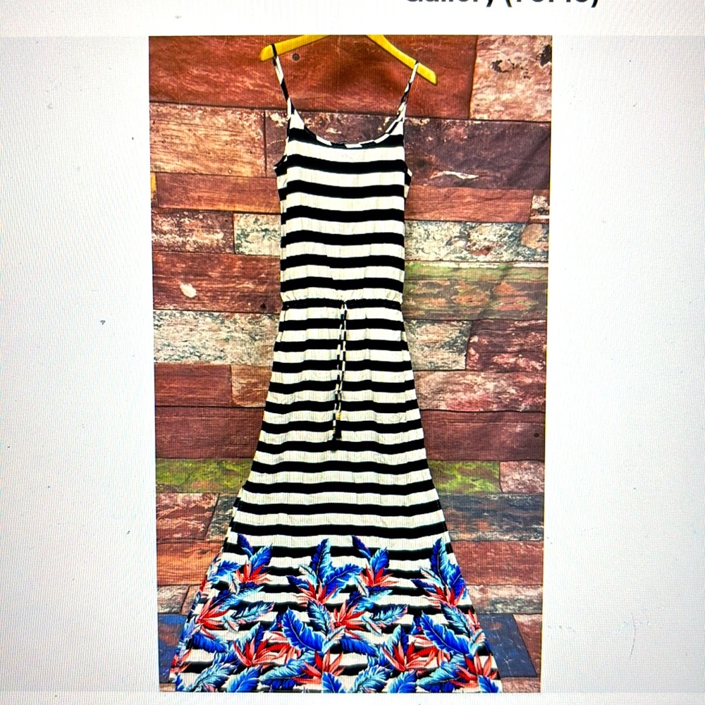 Tommy Bahama Navy and White Striped Maxi Dress (“Palms Over Paradise”)